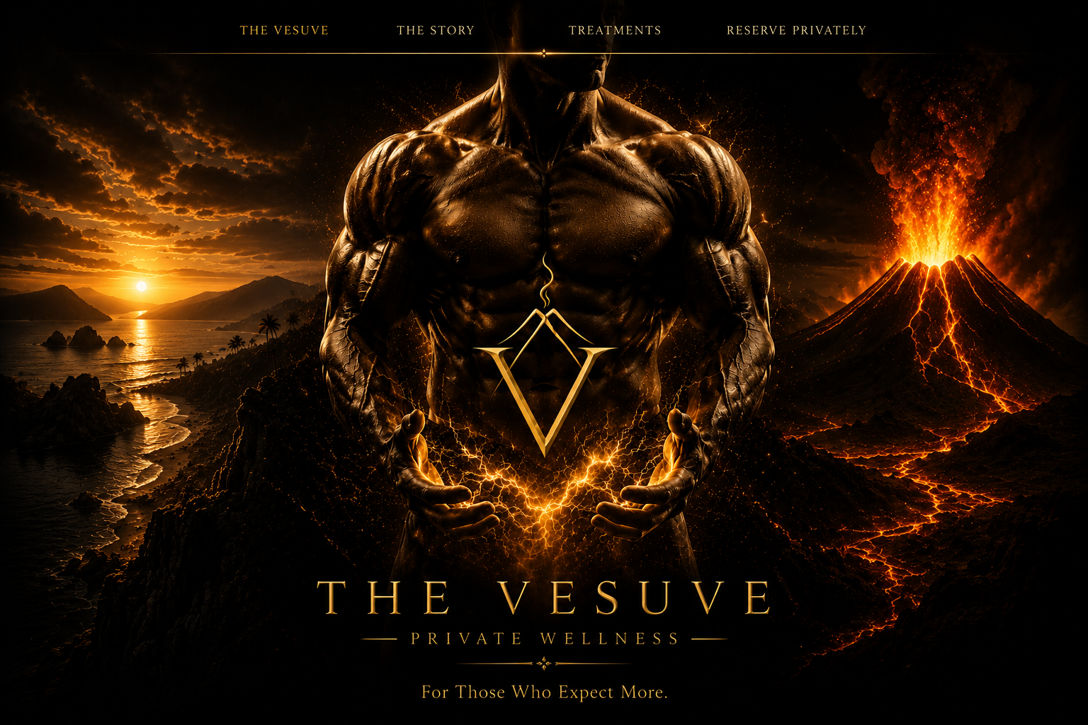 The Vesuve Private Wellness desktop hero